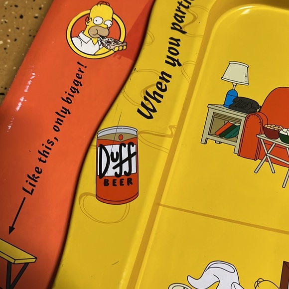 Brand New Homer Simpson Classic Tin Tray Table - Picture 2 of 6